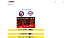 Desktop Screenshot of joewizsports.com